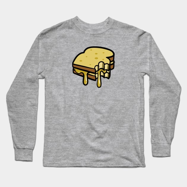 Grilled Cheese Sandwich Long Sleeve T-Shirt by OsFrontis